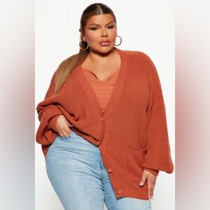 Fashion Nova Be My Boyfriend Cardigan - Mocha